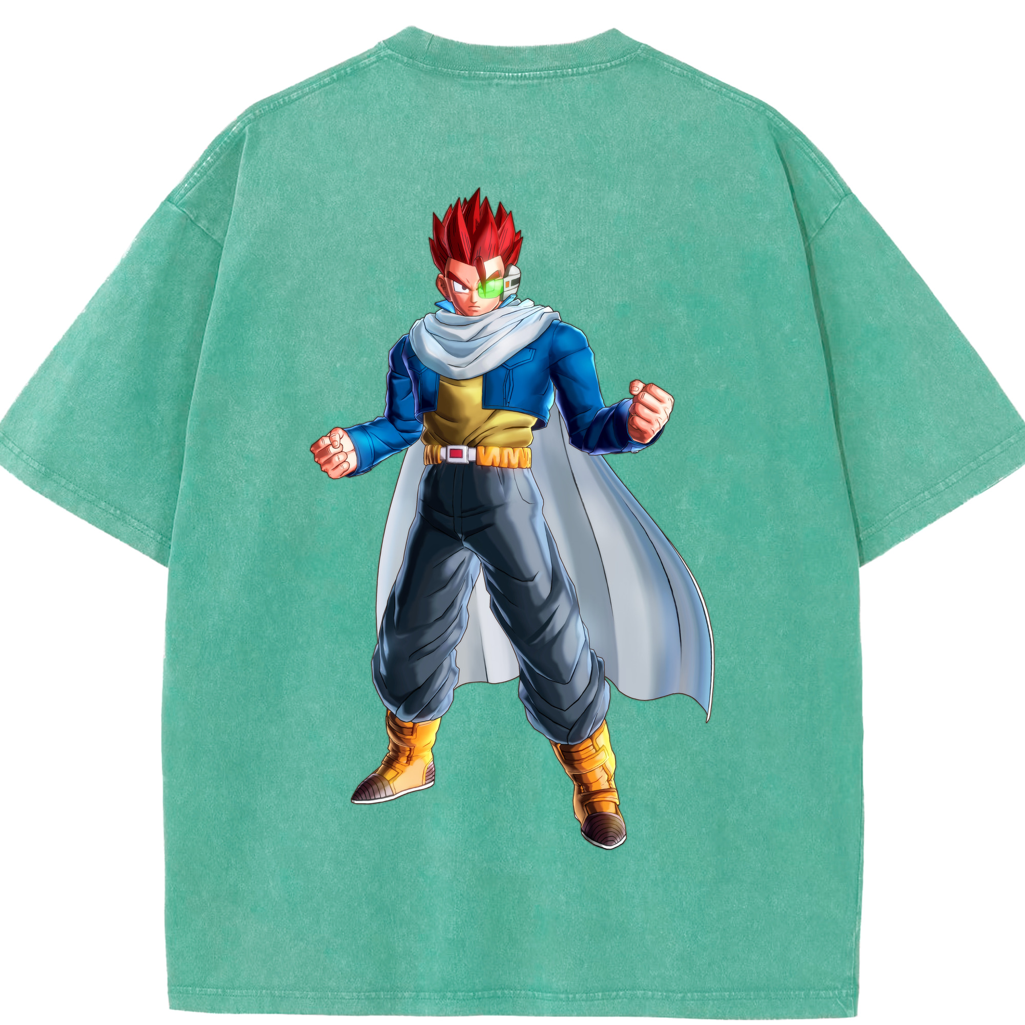 （画像用） ドラゴンボール 孫 悟飯（そんごはん）DRAGON BALL Son Gohan 綿100% ヴィンテージ風 半袖Tシャツ（背面プリント）